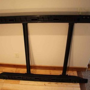 Underneath view of the rack.