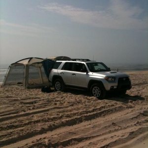 DAC Tent on '11 Trail on Assateauge Island MD