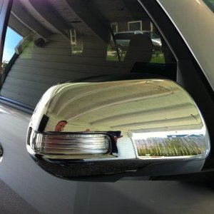 Chrome mirror covers