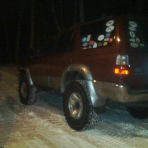 First night of the new 2.5 inch daystar coil spring spacer lift with 33 inch BFG all Terrain
