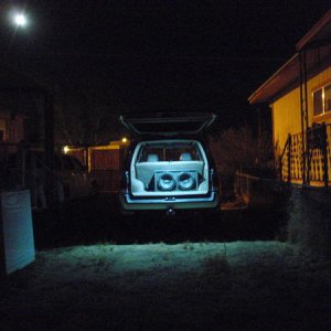 with some light these leds still radiate light around truck