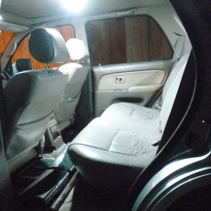 back seat with center dome light