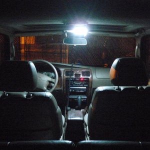 back seat with just map lights