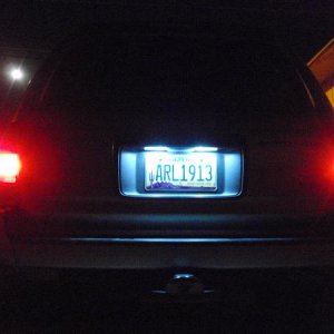 license plate led