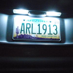 license plate led