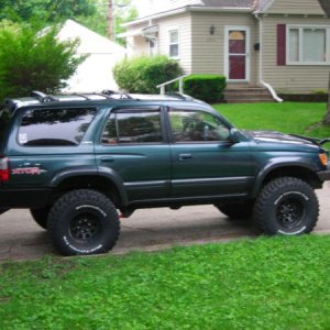 side pic shows the rear bumper i built