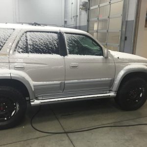 Before with the old suspension
