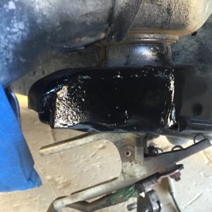 Finished. Still kept impact integrity while also gaining 3" of tire clearance for the 33" Duratracs