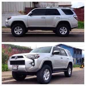 3" ultimate, LS uca's, 285/70/17 trail grapplers.