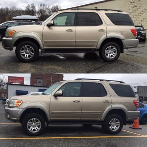 Before and after lift