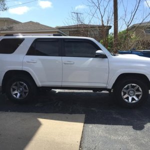35% up front, 20% on rear and Limo on rear windshield, Weathertech Rain guards, just the basics