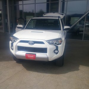 How she looked when we arrived at the dealer.