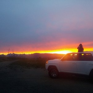 We got a late start and took the long way. I was not disappointed at all, the sunset was amazing!