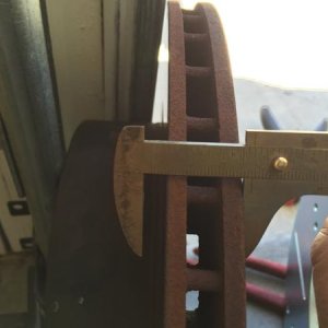 old rotor was 22mm thick vs 28mm for the new tundra rotor
