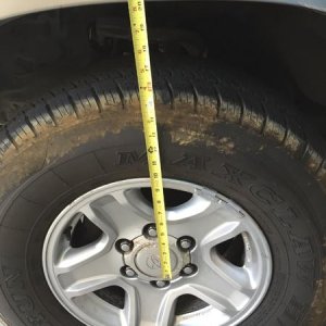 20.25" before OME frt