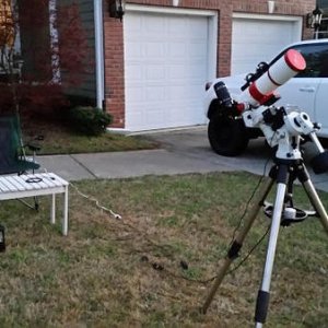 setting up the telescope and thought this was a good shot.