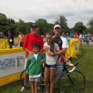 My first triathlon, June 2012