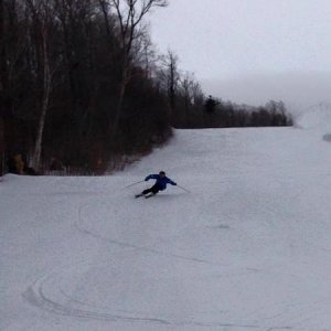 Ripping Spring snow at Stratton Mountain VT