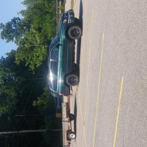Fixing up the trailer my grandfather has. Also loving my painted rims.