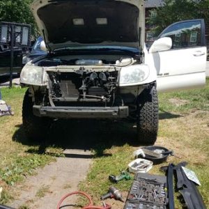 in progress of body lift