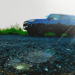 some upgrades - trd skid plate - shocks, wheels, brakes, air, oil filters