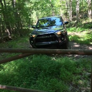 Old VIrginia emergency Route that connects Wv to Va. FIrst wheel ding.