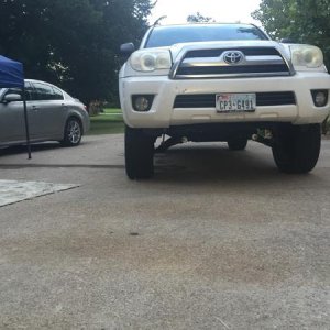 Lifted on stock size tires