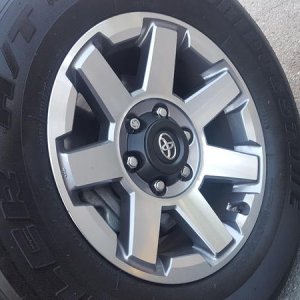 Center caps reinstalled after plastidip