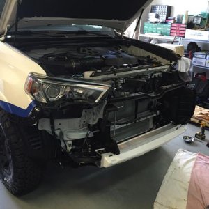 Bumper removed.