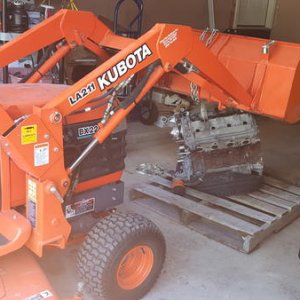 lifting engine out of garage