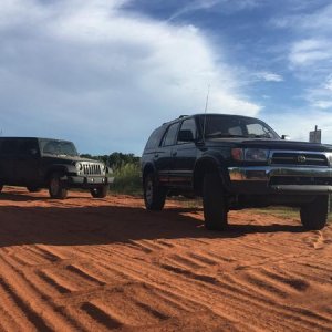 Popped the ol' offroad cherry!  Did pretty well considering it only had A/T's and an open diff.