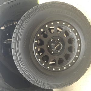17" Method Matte Black wheels wrapped in 285/70/17 Cooper ATP tires