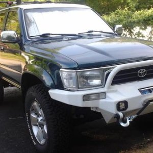 4/20/16 waiting in TN for me to drive her out to colo springs

New custom paint ,CFS off-road custom bumper(12,000 lb rough country winch) RC lights t