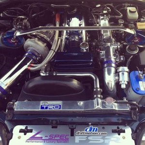 Under the hood of the hubby's Supra