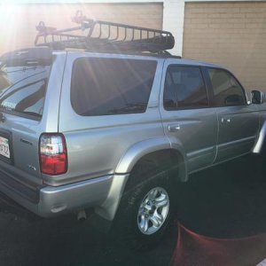Currently sitting on 31"s after 2.5" lift, yakima basket, 4' firestick antenna for the CB Radio.