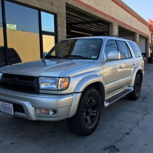 Before the lift, sidestep removal and change of tires