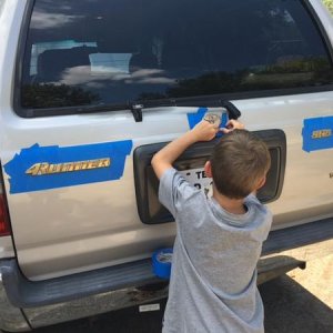 blacking out emblems