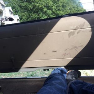 Testing with the hatch open.  Won't show well until the night time.  Any color difference is due to the angle of the picture because of the bubbled le