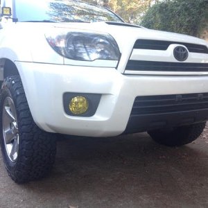 Painted lower bumper portion black - IMO it should come from the factory like this.