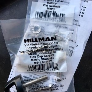 OEM cross rail bolt