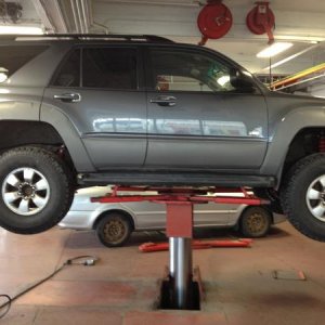 Getting the tires and suspension, back in 2013.