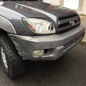Fender bender.