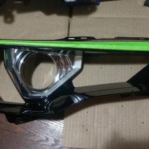 Taping off for Mag Gray paint