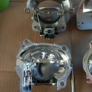 IS350 Projector in half