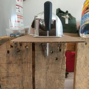 Punched holes through