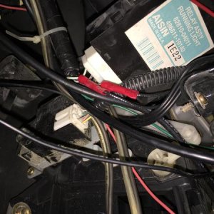Some have a gray box, some have a black box.  That's where you'll find the Black/Yellow cable to cut.  

Ignore the wiring nightmare at the moment.  I