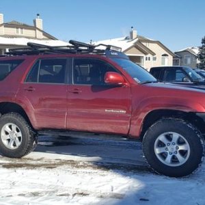 After rails and skids install.  Clearance is much better vs stock nerf/step.