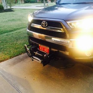 Winch before bumpers
