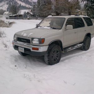 first run in the snow