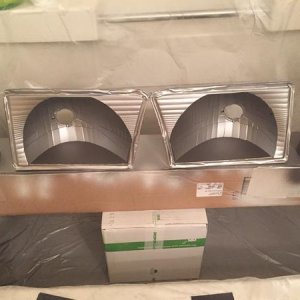 My make shift paint shop. . . plastic trash bags cut open and taped along the guest bathtub.  My fiance is going to whoop me for sure.